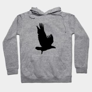 Flying hawk silhouette Hoodie